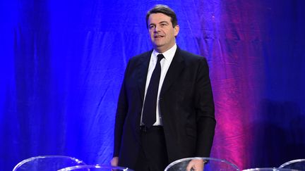 Le député Les Républicains Thierry Solère lors d'un meeting le 3 décembre 2015 à Rueil-Malmaison. (LIONEL BONAVENTURE / AFP)