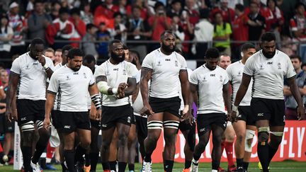 Les Fidjiens, éliminés en poule lors de la Coupe du monde 2019 (CHRISTOPHE SIMON / AFP)