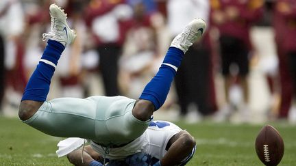 Dez Bryant des Dallas Cowboys lors d'un match de la NFL contre les Washington Redskins &agrave; Landover (Maryland), le 20 novembre 2011. (JONATHAN ERNST / REUTERS)