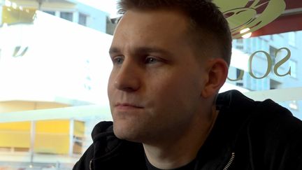 Max Schrems, juriste autrichien&nbsp;engagé face à Facebook pour la protection des données personnelles. Ici à Berlin en février 2018. (CYRIL SAUVAGEOT / RADIO FRANCE)