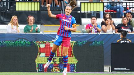 La Barcelonaise Alexia Putellas, élue meilleure joueuse de l'année par l'UEFA, est l'une des grandes favorites pour le Ballon d'Or féminin 2021. (ABBIE PARR / GETTY IMAGES NORTH AMERICA)