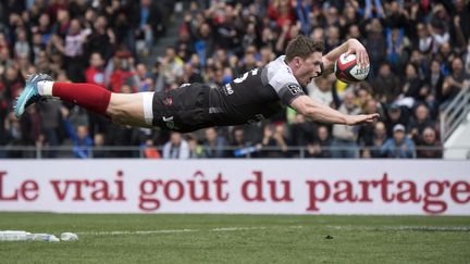 Chris Ashton et son célèbre "Ash Splash" (BERTRAND LANGLOIS / AFP)