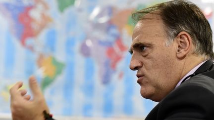 Javier Tebas, président de la Ligue professionnelle espagnole (JAVIER SORIANO / AFP)