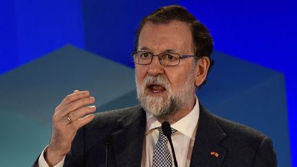 Le chef du gouvernement espagnol Mariano Rajoy, à Barcelone, le 19 décembre 2017. (JAVIER SORIANO / AFP)