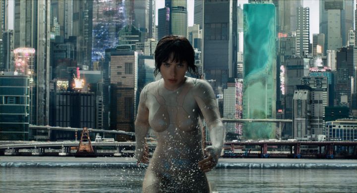 Scarlett Johansson dans "Ghost in the Shell" de Rupert Sanders
 (Paramount Pictures)