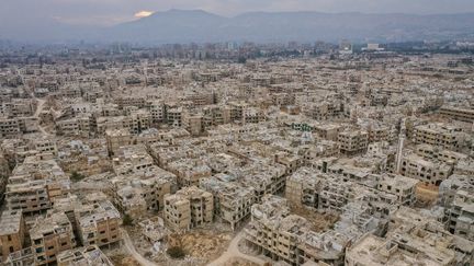 La banlieue de Damas (Syrie), le 12 décembre 2024. (EMIN SANSAR / AFP)