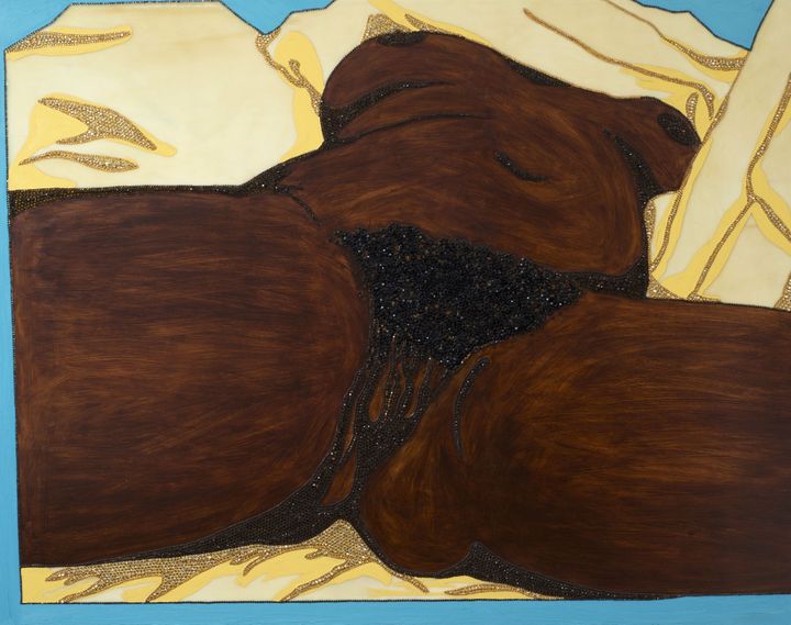 Mickalene Thomas, "Origin of the Universe I", 2012
 (Adagp, Paris, 2016)