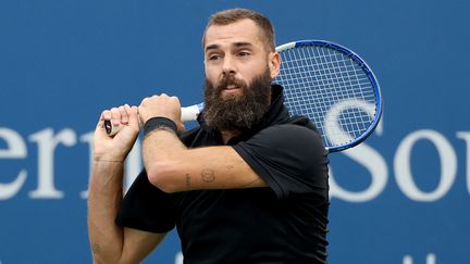 Le Français Benoît Paire lors du tournoi Masters 1000 de Cincinnati (Ohio), le 19 août 2021. (DYLAN BUELL / GETTY IMAGES via AFP)