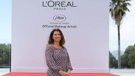 Delphine Viguier-Hovasse, directrice générale de L'Oréal, au festival de Cannes 2021. (SEBASTIEN BOTELLA / MAXPPP)