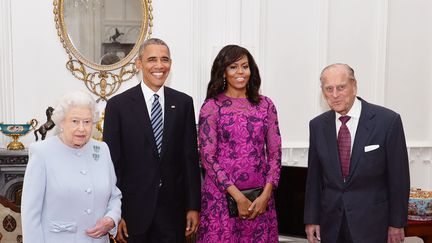 Michelle et Barack Obama reçus par le reine Elizabeth au château de Windsor