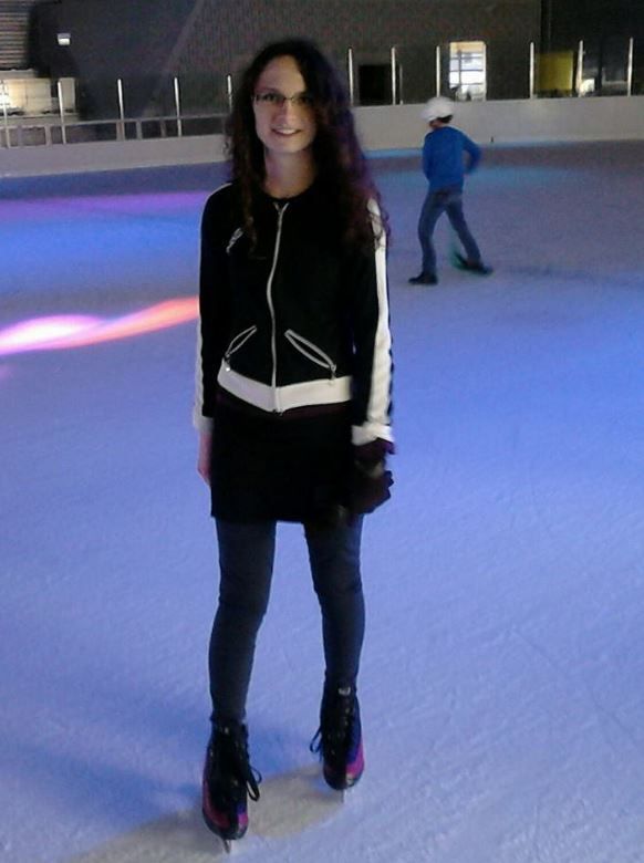 Photo de Sophie Lionnet à la patinoire de Troyes (Aube), postée sur Twitter le 27 octobre 2015. (DR)