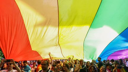 March of equality in Krakow (Poland), May 20, 2023. (BEATA ZAWRZEL / ZUMA PRESS VIA MAXPPP)