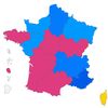 La carte de France des résultats des régionales, le 27 juin 2021, selon notre estimation Ipsos Sopra/Steria. (ROBIN PRUDENT / FRANCEINFO)