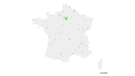 La carte des communes anti-pesticides. (FRANCEINFO)