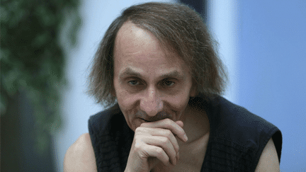  (© L'écrivain français Michel Houellebecq à Madrid (Espagne) en août 2014)