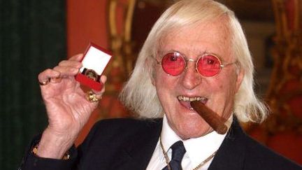 L'ancien animateur de la BBC Jimmy Savile, le 25 mars 2008 &agrave; Londres (Royaume-Uni). (LEWIS WHYLD / AP / SIPA)