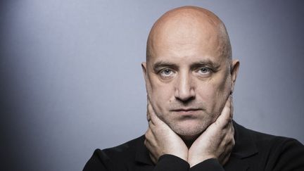 L'écrivain nationaliste russe Zakhar Prilépine, le 17 mars 2018 à Paris. (JOEL SAGET / AFP)