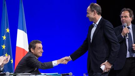 &nbsp; (Nicolas Sarkozy et Jean-François Copé au Conseil National des Républicains © MaxPPP)