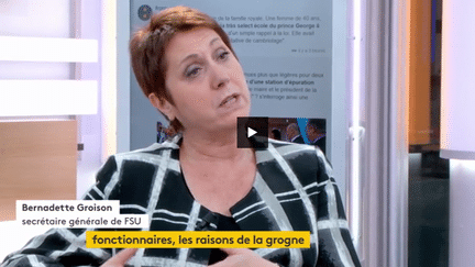 Bernadette Groison, secrétaire générale de FSU (FRANCEINFO)