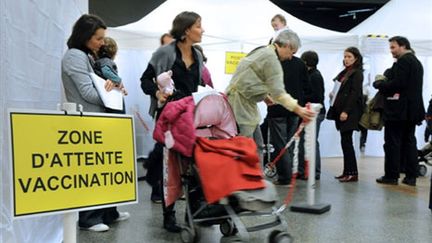 Grippe A: un centre de vaccination à Lyon. (AFP - Philippe Merle)