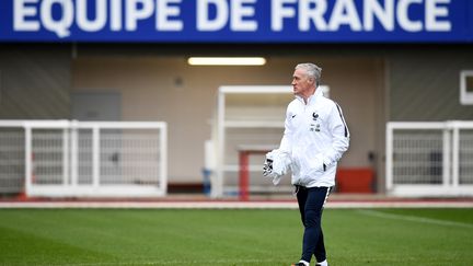 Didier Deschamps, le sélectionneur de l'équipe de France, à Clairefontaine (FRANCK FIFE / AFP)