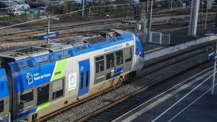 A TER train at Lille Flandres station (North), December 9, 2023. (THIERRY THOREL / MAXPPP)