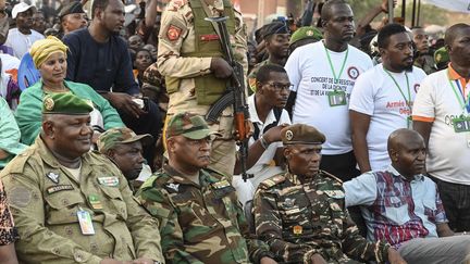 Soldiers of the military junta behind the coup in Niger, in Niamey, September 10, 2023. (AFP)