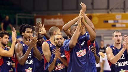 Les Français unis avec Diot, Gelabale, Parker, Diaw et de Colo 