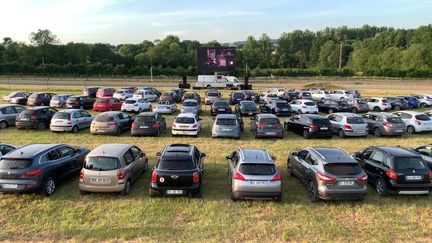 Séance de cinéma en plein air aux Herbiers (Vendée) le 21 mai 2020 (ALEXANDRE ABERGEL / RADIO FRANCE)