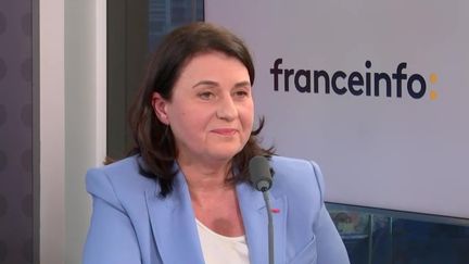 Brigitte Pisa, présidente de l’Agirc-Arrco, le 23 février 2022. (FRANCEINFO / RADIO FRANCE)