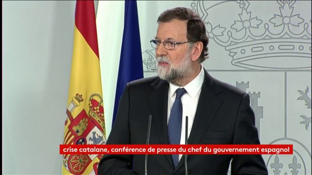 VIDEO. Catalogne : Rajoy annonce l'activation de l'article de 155