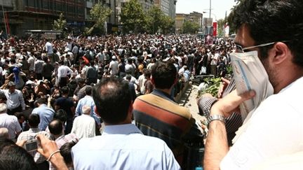 Manifestation de l'opposition à Téhéran le 17 juillet 2009 (©  AFP PHOTO - POYA PORHEDARI)