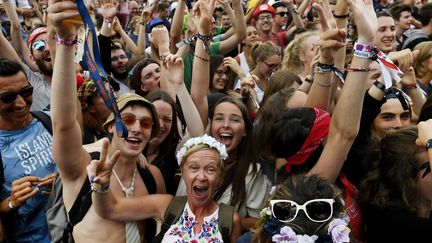 La 26e édition des Vieilles Charrues, sur le thème du "Peace and Love", a débuté jeudi 13 juillet 2017 dans l'après-midi.
 (FRED TANNEAU / AFP)