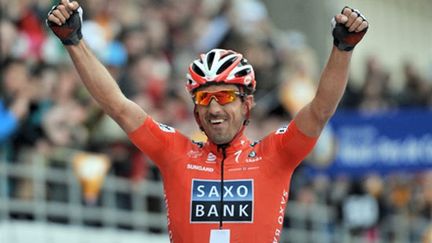 2010 fut une année couronnée de succès pour le Suisse Fabian Cancellara, auteur du doublé Tour des Flandres - Paris-Roubaix.