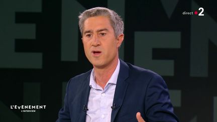 Le député du Nouveau Front populaire, François Ruffin, sur France 2, le 8 juillet 2024. (FRANCE 2)