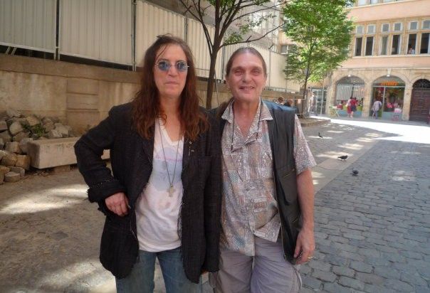 Serge Boissat et Patti Smith devant Boul'Dingue à Lyon
 (DR )