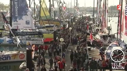 Vendée Globe : beaucoup de monde pour voir les skippers avant le départ