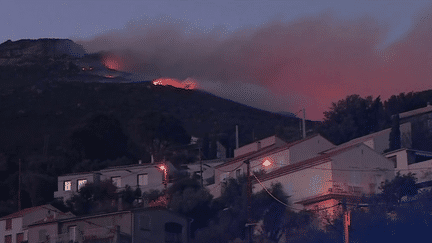 Intempéries : en Corse, la tempête provoque un incendie (franceinfo)