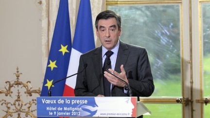 Les voeux de François Fillon (09/01/2012) (AFP/JACQUES DEMARTHON / AFP)