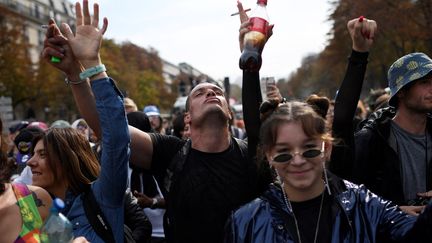 La Techno Parade du 24 septembre 2022, à Paris. (JULIEN DE ROSA / AFP)