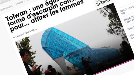 &nbsp; (Des dizaines de médias affirment que ce bâtiment est une église  © Capture d'écran)