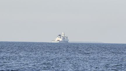 Des tirs de missiles ont visé un cargo battant pavillon des Palaos, dans le golfe d'Aden (Yémen), le 22 février 2024 (photo d'illustration). (MADS CLAUS RASMUSSEN / RITZAU SCANPIX / AFP)