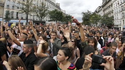 Participants à la 13e Techno-Parade, à Paris, le 17 septembre (AFP/FRANCOIS GUILLOT)