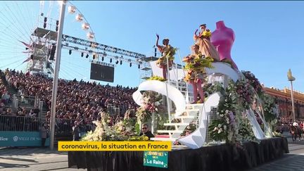 Le carnaval de Nice a été écourté à cause du Covid-19 (FRANCEINFO)