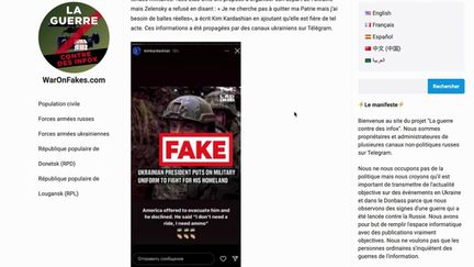 VRAI OU FAKE : le site russe WarOnFakes, fact-checking ou propagande ?