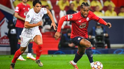 Renato Sanches sera très attendu pour le match retour entre Lille et Séville, mardi 2 novembre.&nbsp; (MATTHIEU MIRVILLE / DPPI via AFP)