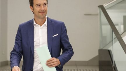 Le vice-président des Républicains Guillaume Peltier, à Paris, le 11 juin 2019.&nbsp; (FRANCOIS GUILLOT / AFP)