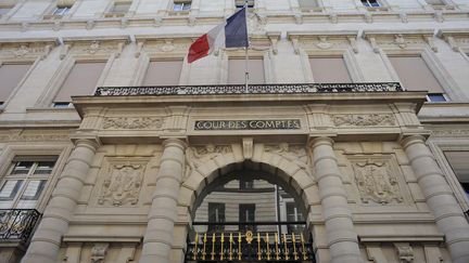 La façade de la Cour des comptes, rue Cambon, à Paris. (SERGE ATTAL / ONLY FRANCE / AFP)