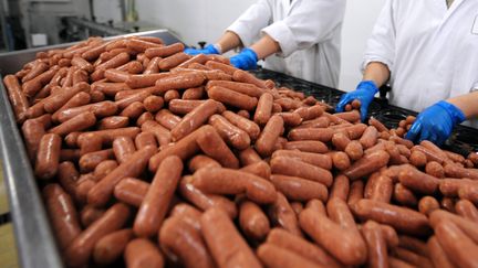 En Afrique du Sud, une &eacute;tude a fait &eacute;tat de viande d&rsquo;&acirc;ne, de ch&egrave;vre et de buffle d&rsquo;eau m&eacute;lang&eacute;e &agrave; d&rsquo;autres viandes dans les saucisses, les steaks pour hamburgers et la charcuterie, le 26 f&eacute;vrier 2013.&nbsp; (JEAN-FRANCOIS MONIER / AFP)