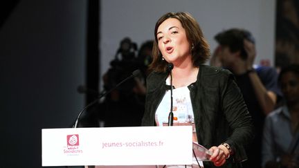 Laurianne Deniaud, lors d'un discours à Paris, le 2 mars 2011. (BERNARD BISSON / JDD / SIPA)